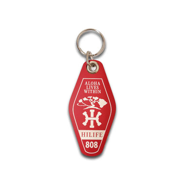 Keychain - Laser Engraved Acrylic Motel - HI - Key Tags