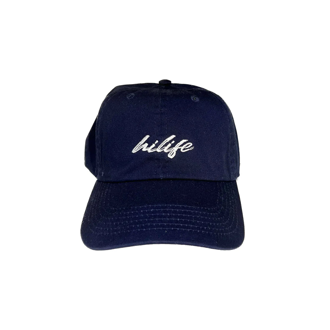 Cotton dad hats Script Logo