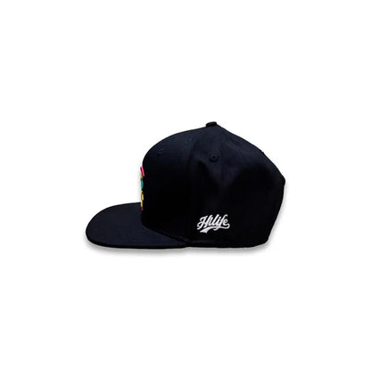 3D Warrior Tri-color Snapback hats Black (hilife)