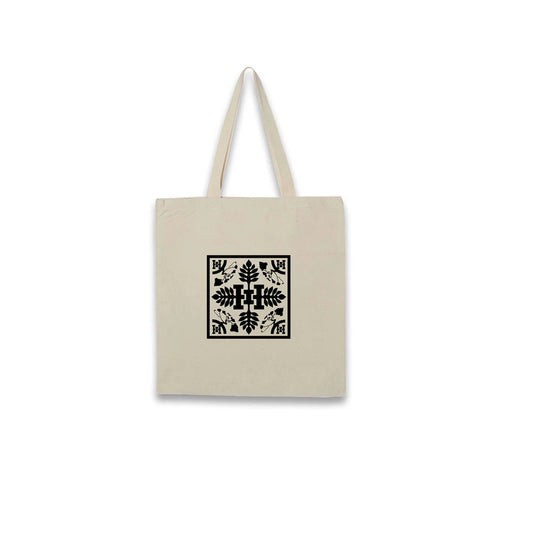 Tree Quilt Cotton Canvas Tote Bag