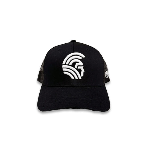 3D Warrior Snapback Black Mesh Curved Bill (hilife)