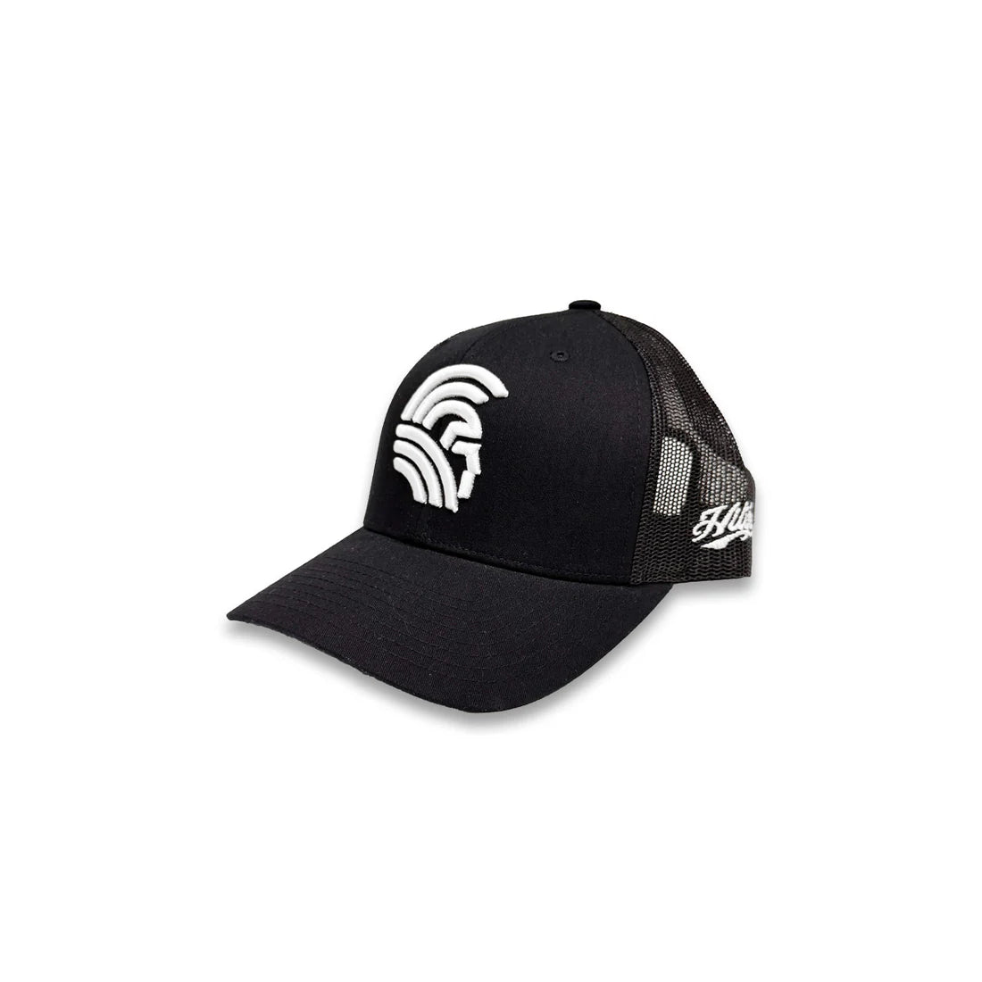 3D Warrior Snapback Black Mesh Curved Bill (hilife)