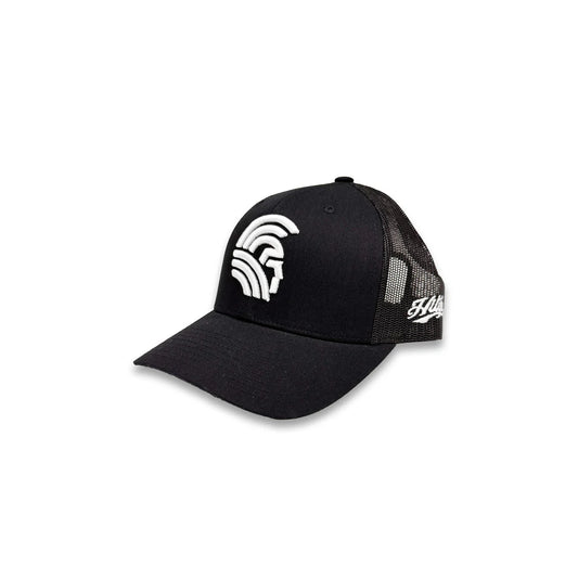 3D Warrior Snapback Black Mesh Curved Bill (hilife)