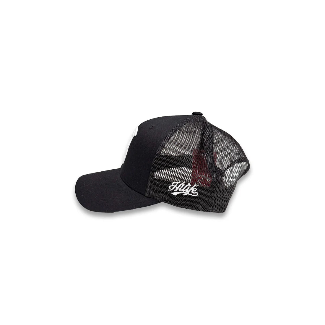 3D Warrior Snapback Black Mesh Curved Bill (hilife)