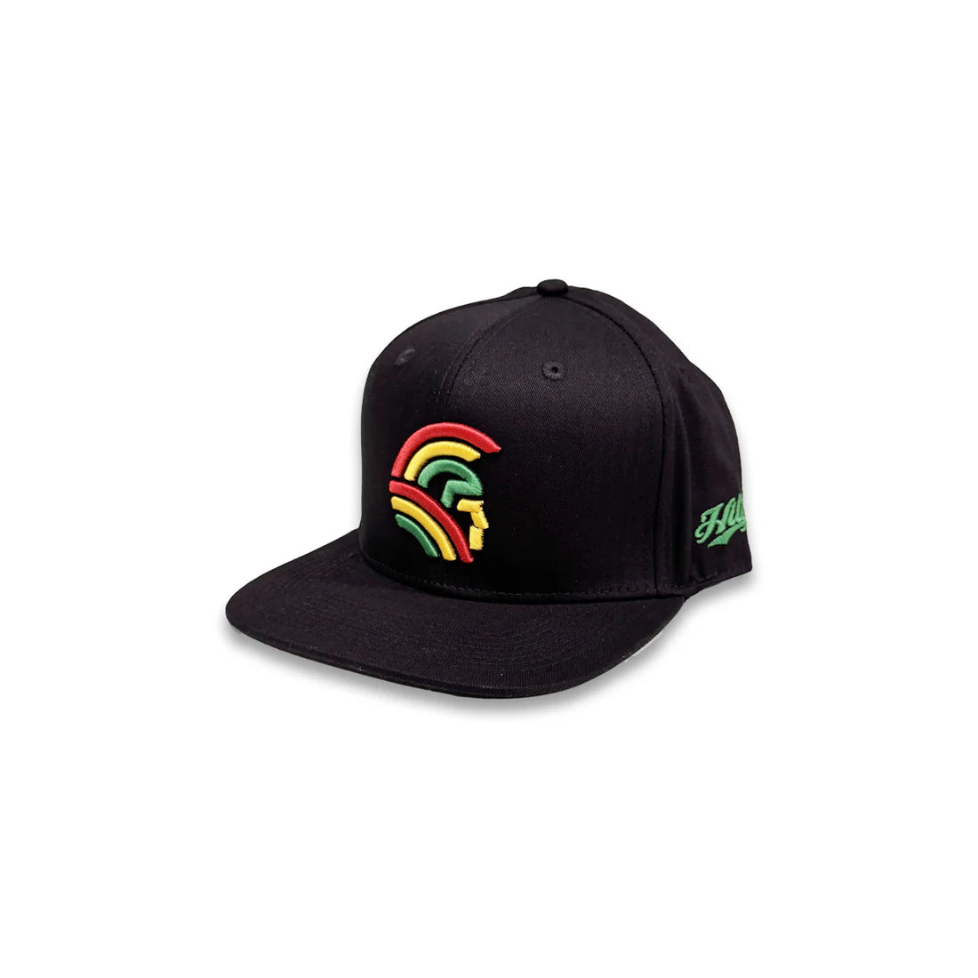 3D Warrior Tri-color Snapback hats Black (hilife)