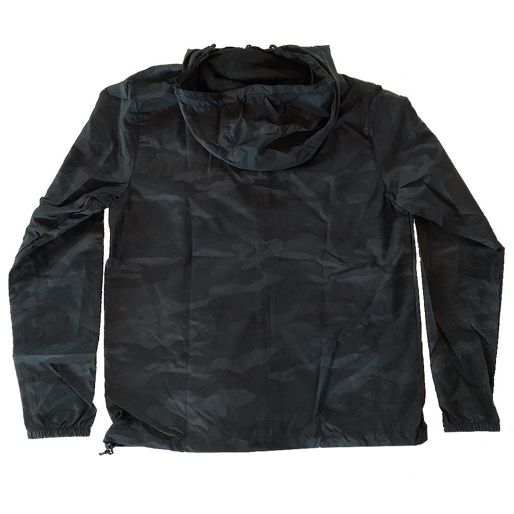 HiLife ハワイアン ウィンドブレーカー オール ブラック カモ