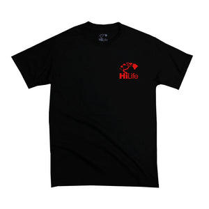 HiLife ハワイアン Tシャツ メンズ ブラック 黒