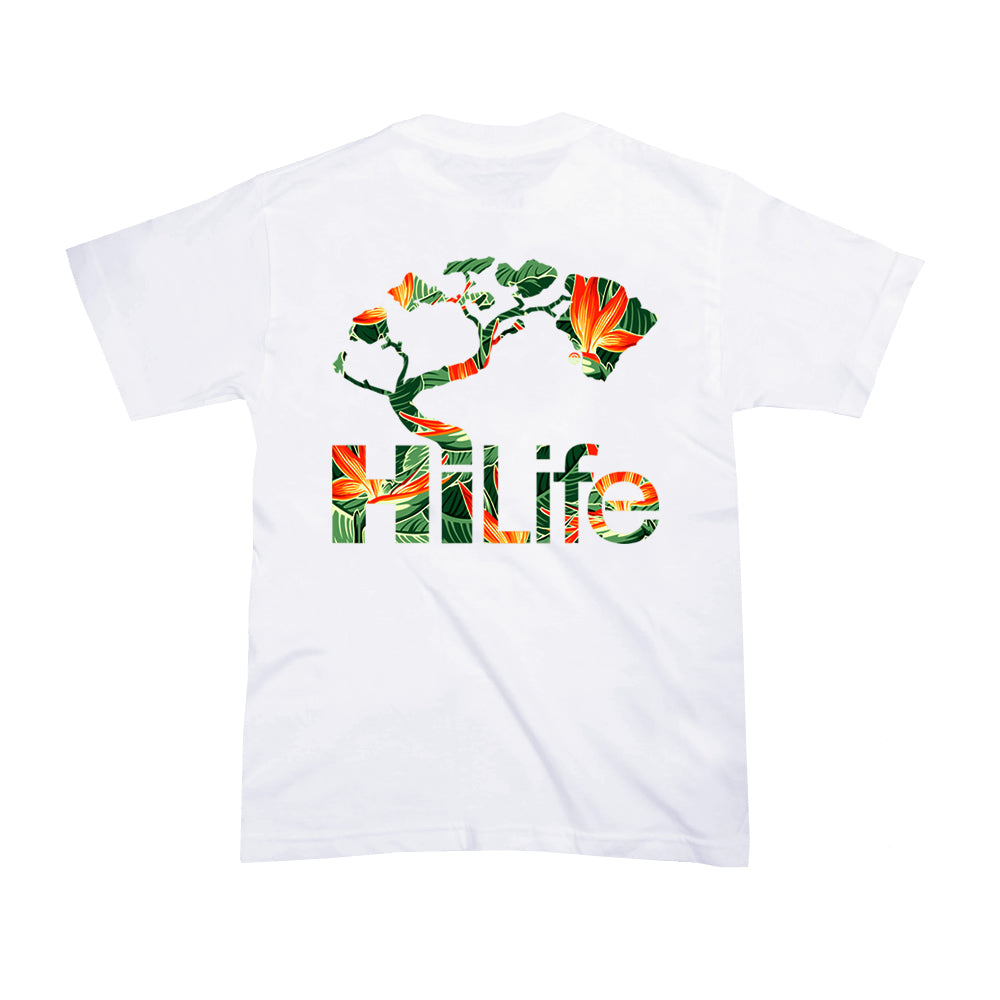 HiLife ハワイアン Tシャツ メンズ ホワイト 白