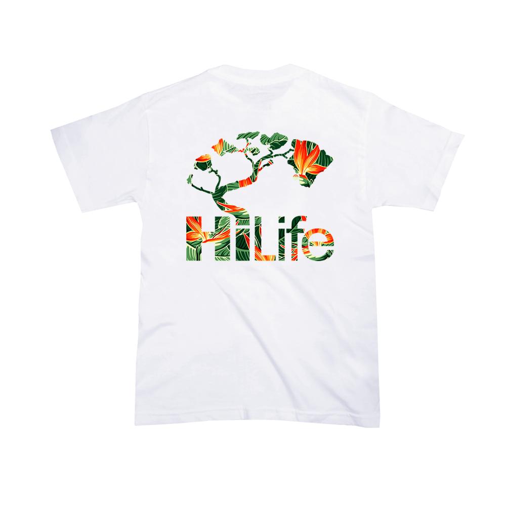HiLife ハワイアン Tシャツ キッズ ベーシックパラダイス白