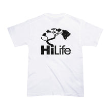 画像をギャラリービューアに読み込む, HiLife ロゴ ビーティン ベーシック ハワイアン ソフトコットン  Tシャツ メンズ ホワイト 白
