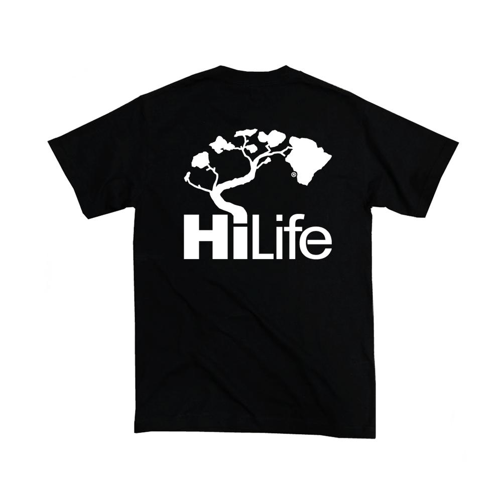 HiLife ロゴ ハワイアン ユース キッズ ジュニア Tシャツ ハワイ 黒