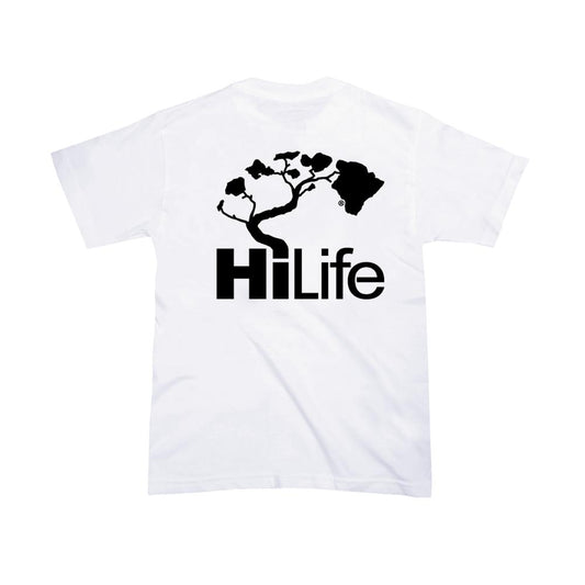 HiLife ロゴ ハワイアン ユース キッズ ジュニア Tシャツ ハワイ 白