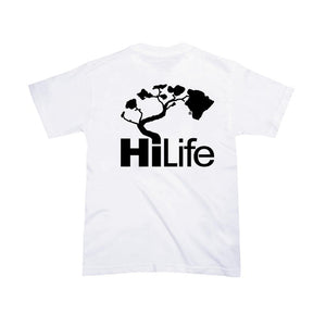 HiLife ロゴ ハワイアン ユース キッズ ジュニア Tシャツ ハワイ 白