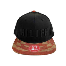 画像をギャラリービューアに読み込む, HILIFE logo Snapback hats Black/King Cloak