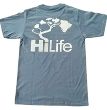 画像をギャラリービューアに読み込む, HiLife ベーシック ロゴ ハワイアン Tシャツ メンズ ブルー 青