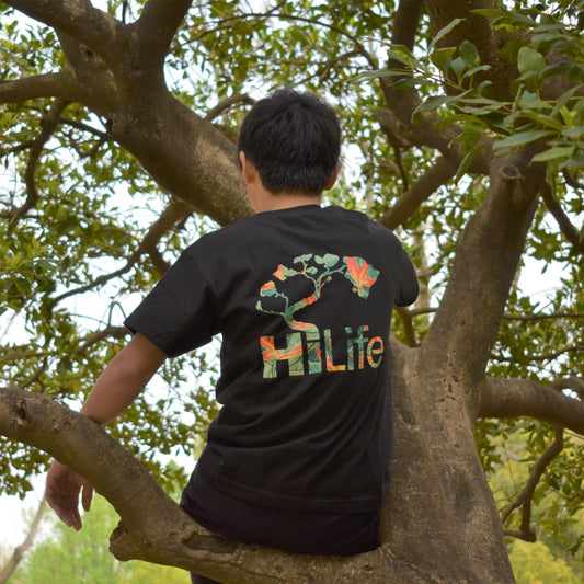 HiLife ハワイアン Tシャツ キッズ ベーシックパラダイス黒