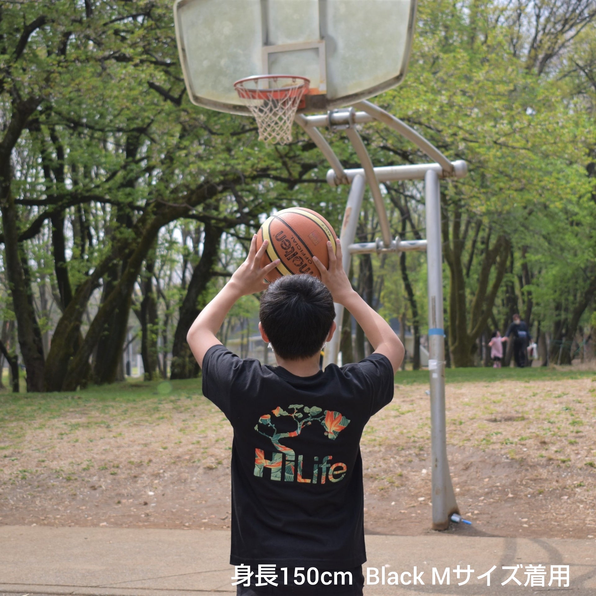 HiLife ハワイアン Tシャツ キッズ ベーシックパラダイス黒