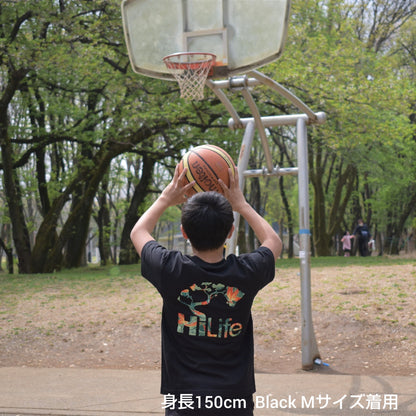 HiLife ハワイアン Tシャツ キッズ ベーシックパラダイス黒