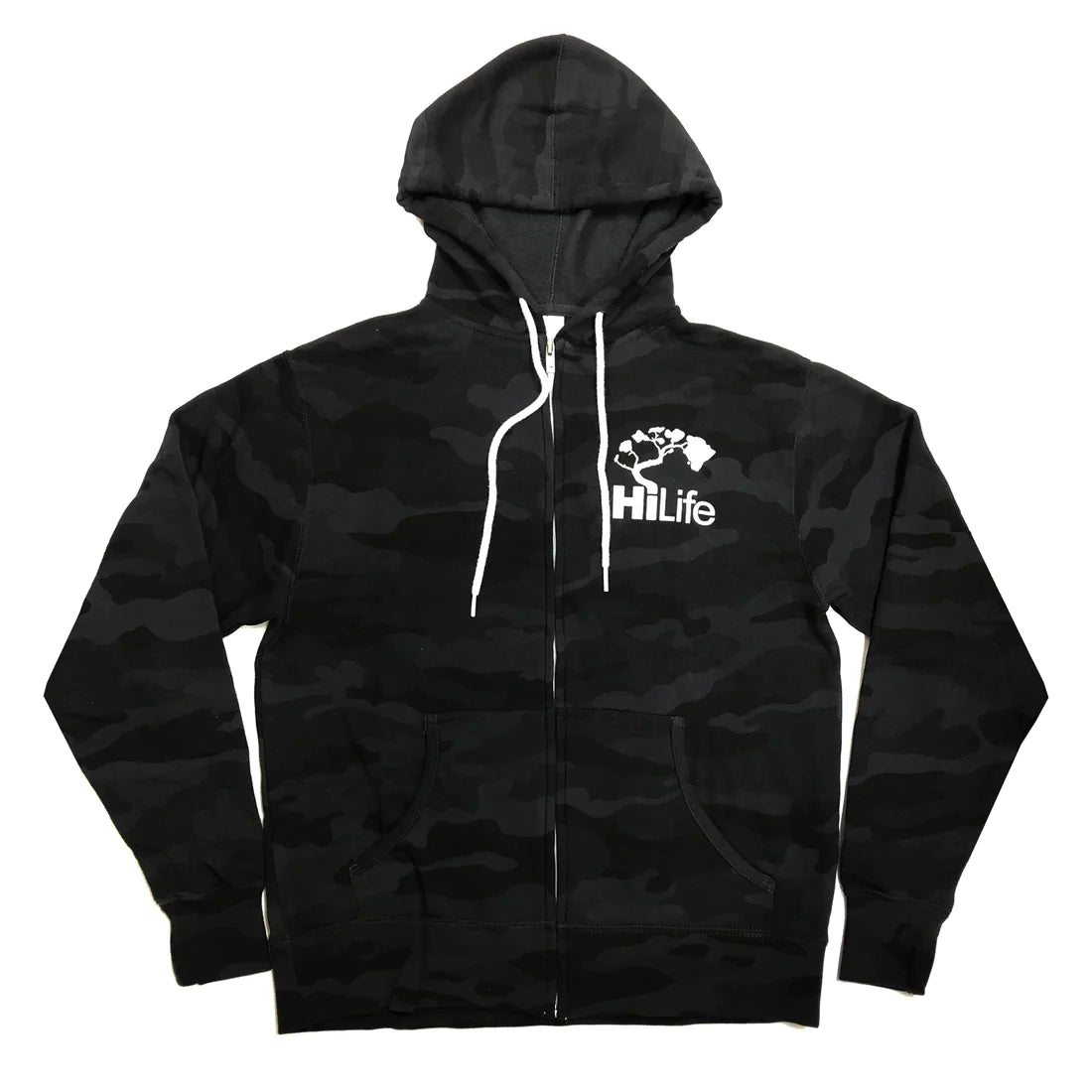 Unisex Light Weight Zip Up Hoodie Big Logo