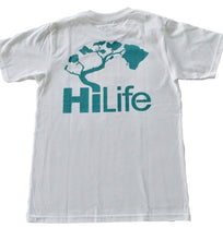 画像をギャラリービューアに読み込む, HiLife ベーシック ロゴ ハワイアン Tシャツ メンズ ホワイト 白