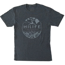 画像をギャラリービューアに読み込む, HiLife ハワイアン アロハサークル トリブレンド Tシャツ メンズ ネイビー