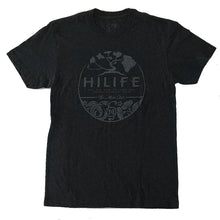 画像をギャラリービューアに読み込む, HiLife ハワイアン アロハサークル トリブレンド Tシャツ メンズ 黒