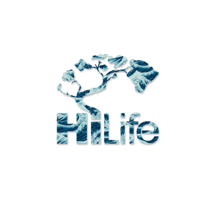 HiLife ロゴ ステッカー リップタイド ブルー